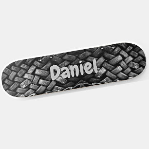 Add Name or Initials - Old Tyres  Skateboard
