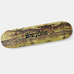 Add Name or Initials Rusty Metal Look Skateboard<br><div class="desc">Add any name or initials you want on this great design - See my store for lots more personalized skateboard designs and Skateboard T-Shirts,  Hoodies,  Backpacks,  Blankets and more.</div>