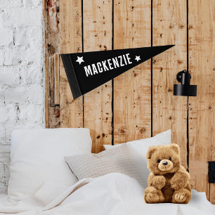 Add Name or Other Text Personalized  Pennant Flag