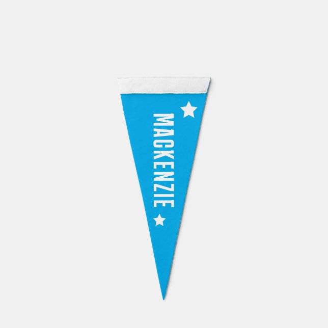 Add Name or Other Text Personalized  Pennant Flag (Front)