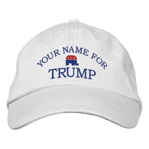 Add Name or State to support Donald Trump 2024 Embroidered Baseball Cap