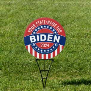 Add Name or State to Support Joe Biden 2024 Sign