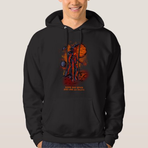 Add Name or Your Text _ Lion Astronaut  SK8 Space  Hoodie