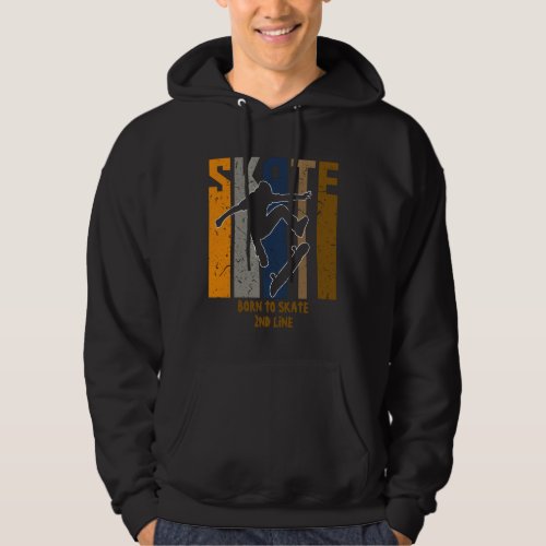 Add Name or Your Text _ SKATE Skateboarder         Hoodie