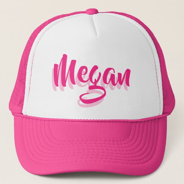Add Name. Personalize Trucker Hat (Front)