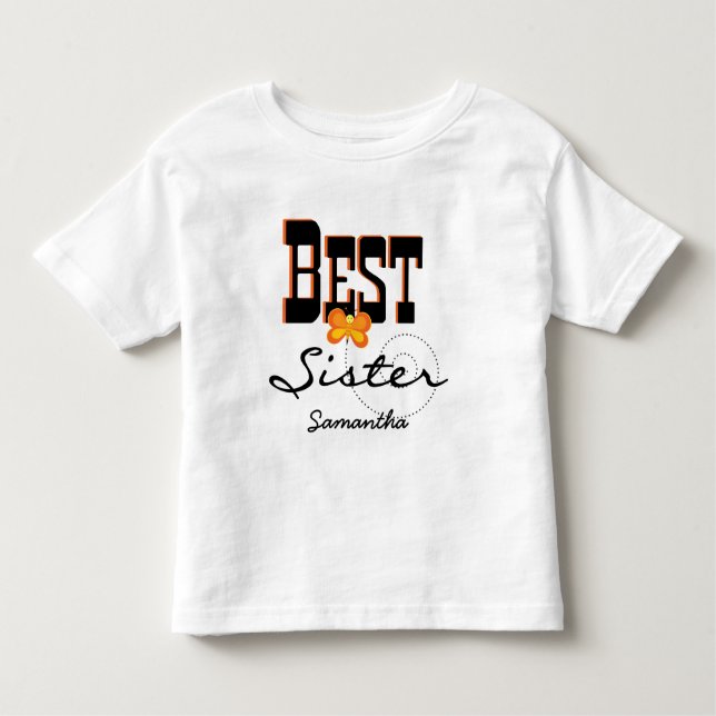 Add Name Personalized Best Sister T-shirt (Front)
