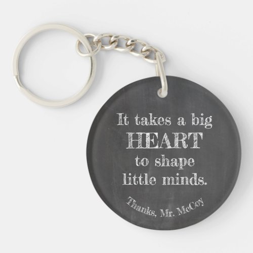 Add Name _ Personalized Mens It Takes a Big Heart Keychain