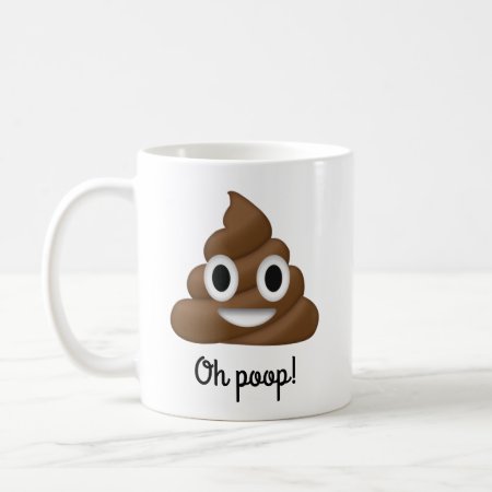 Add Name Personalized Oh Poop Coffee Mug