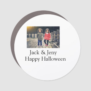 add name photo text Halloween kids girl boy Car Magnet