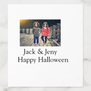 add name photo text Halloween kids girl boy Envelope Liner