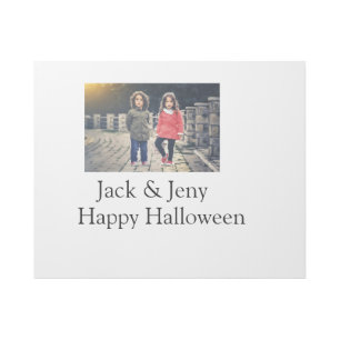 add name photo text Halloween kids girl boy Gallery Wrap