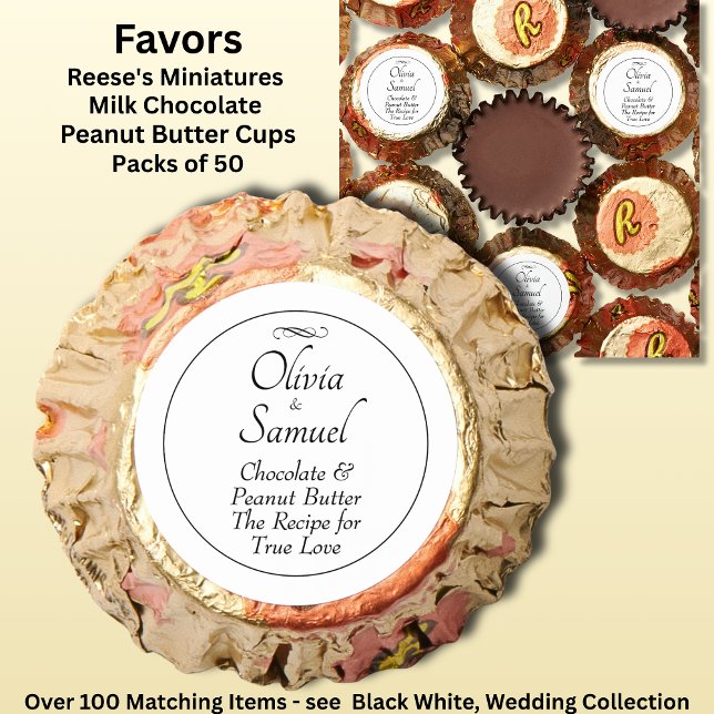 Add Name & Phrase Black White, Reese's Peanut Butter Cups (Creator Uploaded)