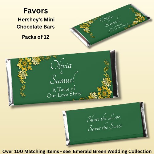 Add Name & Phrase Emerald Green & Gold