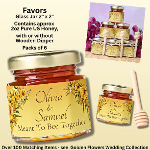 Add Name & Phrase Honey Jar Favors