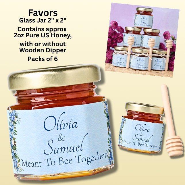 Add Name & Phrase Honey Jar Favors (Creator Uploaded)