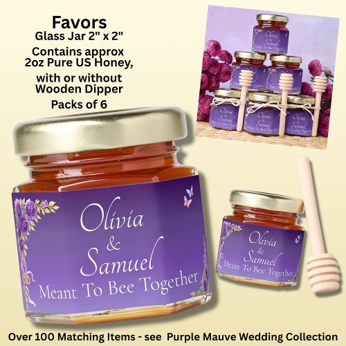 Add Name & Phrase, Purple Mauve Flowers & White