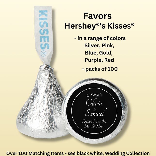 Add Name & Phrase Silver Hershey®'s Kisses® (Creator Uploaded)