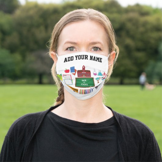 Add Name Preschool Teacher Mask (Outside)