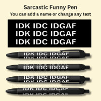 Add Name, Sarcastic Message, etc white on black