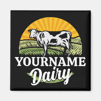 ADD NAME Sunset Dairy Farm Grazing Holstein Cow
