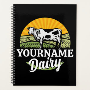ADD NAME Sunset Dairy Farm Grazing Holstein Cow Planner