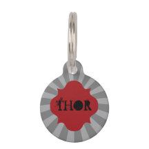 Add Name Superhero Fun Pet ID Tag