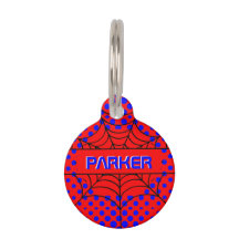 Add Name Superhero Web Pet ID Tag