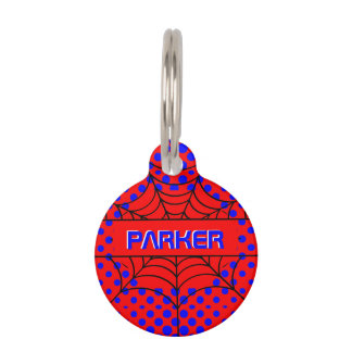 Add Name Superhero Web Pet ID Tag