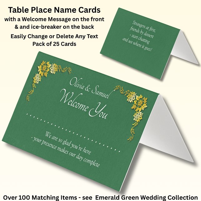 Add Name - Table Place Card - with Messages  (Creator Uploaded)