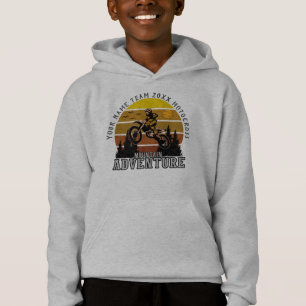 Add Name Team Year Motocross Mountain Adventure    Hoodie