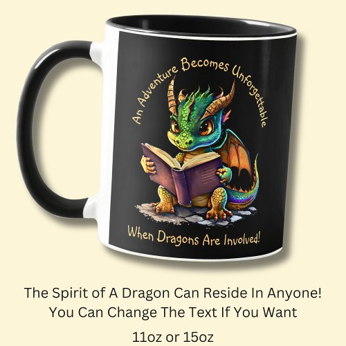 Add Name Text Adventure Unforgettable Dragons Mug