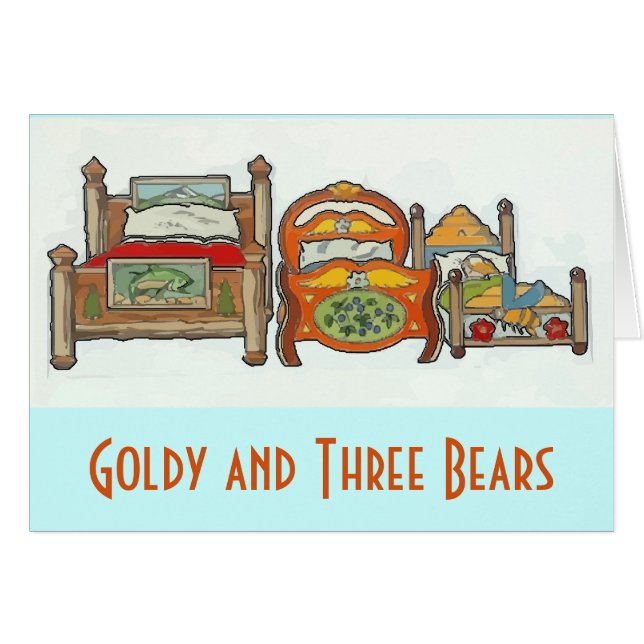 Add Name Text,  and Three Bears Cards (Front Horizontal)