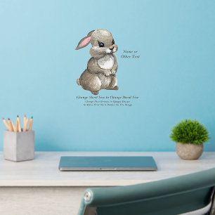 Add Name Text, Baby Rabbit Nursery Wall Decal