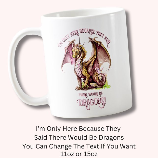 Add Name Text - Only Here Because Said Dragons!    Coffee Mug (Creator Uploaded)