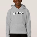 Add Name Text Photo Kids Boys Template Hoodie<br><div class="desc">Boys Hoodies Pullover Add Image Logo Text Here Clothing Apparel Template Personalized Light Steel Grey Hooded Sweatshirt Pullover.</div>