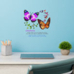 Add Name Text, Purple Brown Green Butterflies Wall Decal<br><div class="desc">Many Butterflies - Add a Name or other details - Change the size of these decals by changing the size of the Decal Sheet - 4 sizes - from 12" x 12" to 36" x 36" - - These ones are printed on a transparent background, but you can change to...</div>