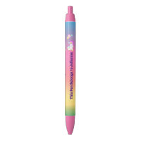 Add Name to Cute Unicorn Pen, Back To School Black Ink Pen