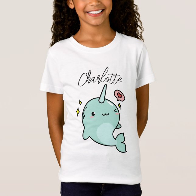 Add Name to Narwhal - Gift For Narwhal Lovers  T-Shirt (Front)