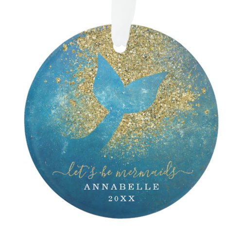 Add Name to Personalized Mermaid Tail Ornament