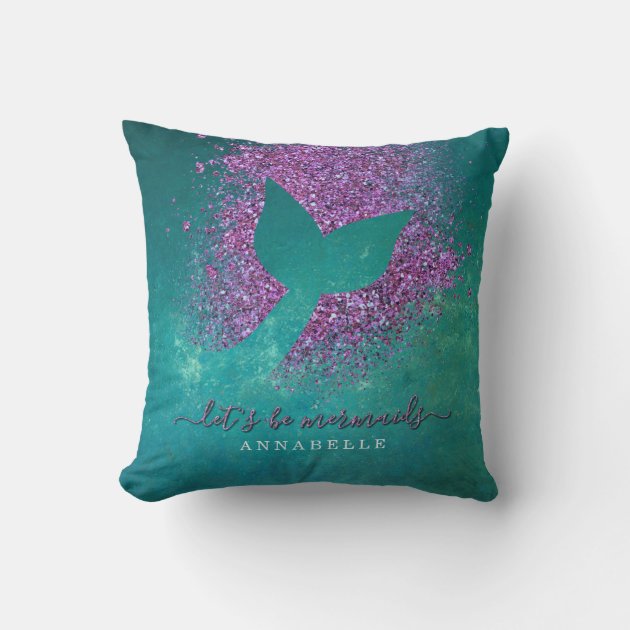 mermaid tail shaped pillow
