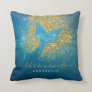 Add Name to Personalized Mermaid Tail Throw Pillow