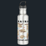 Add Name to Personalized Sloth - My Spirit Animal Water Bottle<br><div class="desc">Add Name to Personalize a Water Bottle Adorned with an adorable Sleepy Sloth ("My Spirit Animal").</div>
