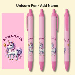 Add Name, Unicorn with a Star Wand on Pink Pen<br><div class="desc">Add the Name,    Change to your own details. See my store for lots more great Pens</div>