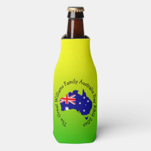 Add Name Year Australia Day BBQ Stubby Holder Bottle Cooler