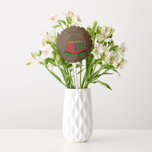Add Name Year Kwanzaa Candles Small Balloon