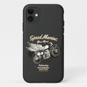 Add Name Year Speed Maniac Outstanding Performance iPhone 11 Case