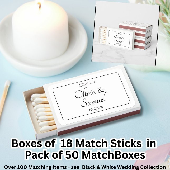 Add Names, Black White Infinity Scroll, Matchboxes (Creator Uploaded)