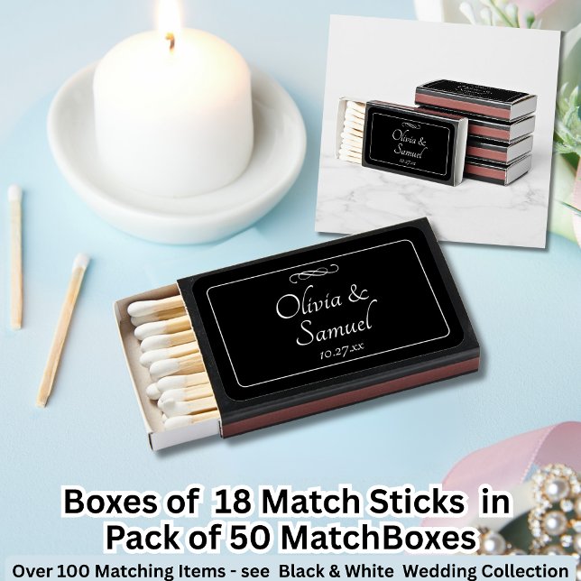 Add Names, Black White Infinity Scroll, Matchboxes (Creator Uploaded)