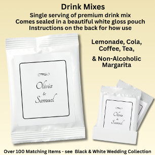 Add Names Black White, Margarita Drink Mix