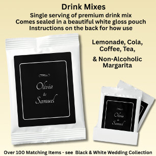 Add Names Black White, Margarita Drink Mix